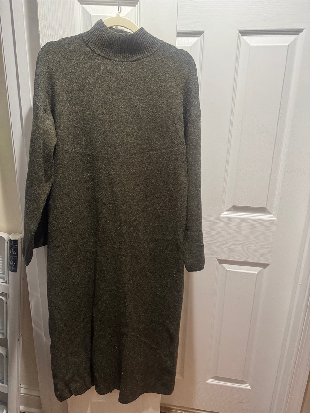 Tuckernuck/Pomander Place “Vivienne” Long Sweater Dress - Olive